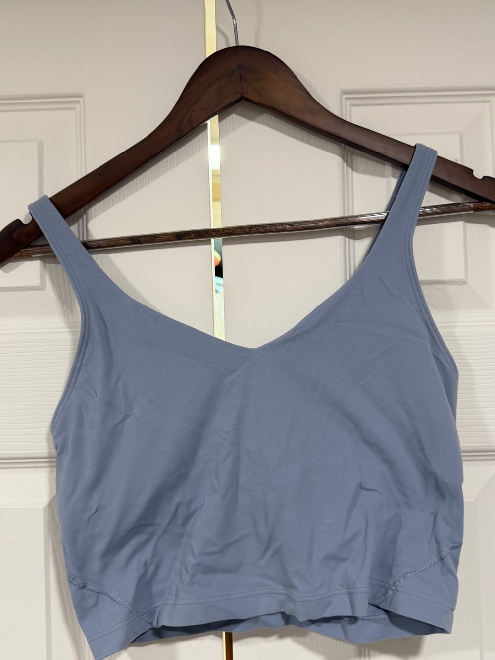 Light Blue Women's V-Neck Tank Top